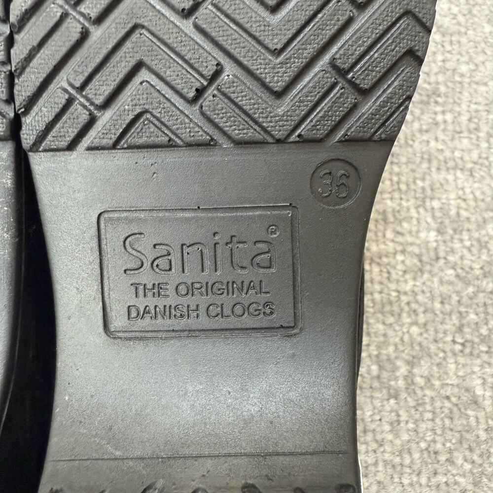 Sanita Clogs Shoes Womens Size 36 Purple Floral Danish Nursing Comfort Workwear - Picture 11 of 13